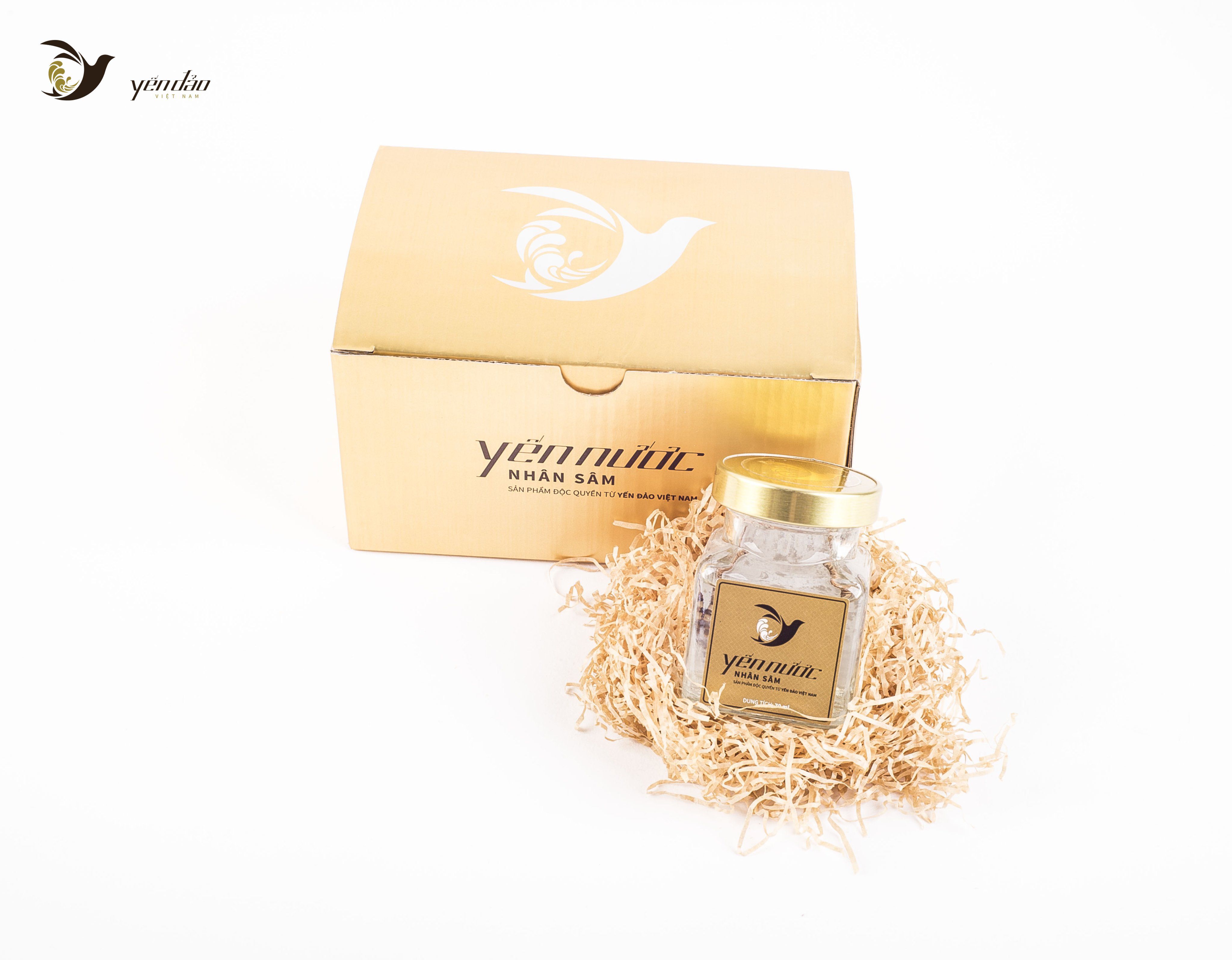 Hộp yến nước nhân sâm 